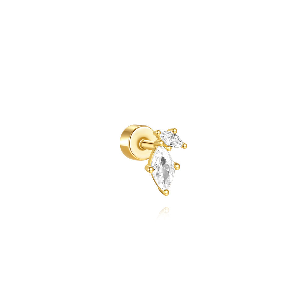Geometrical Earrings with Cubic Zirconia – Stace