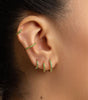 Emerald CZ Hoop Earring – Avice