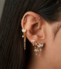 Flower Earrings with Cubic Zirconia –Maude