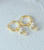 Flower Earrings with Cubic Zirconia –Maude