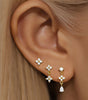 Flower Pendant Earrings with Cubic Zirconia – Lettice