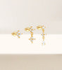Flower Pendant Earrings with Cubic Zirconia – Lettice