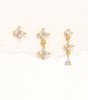 Flower Pendant Earrings with Cubic Zirconia – Lettice
