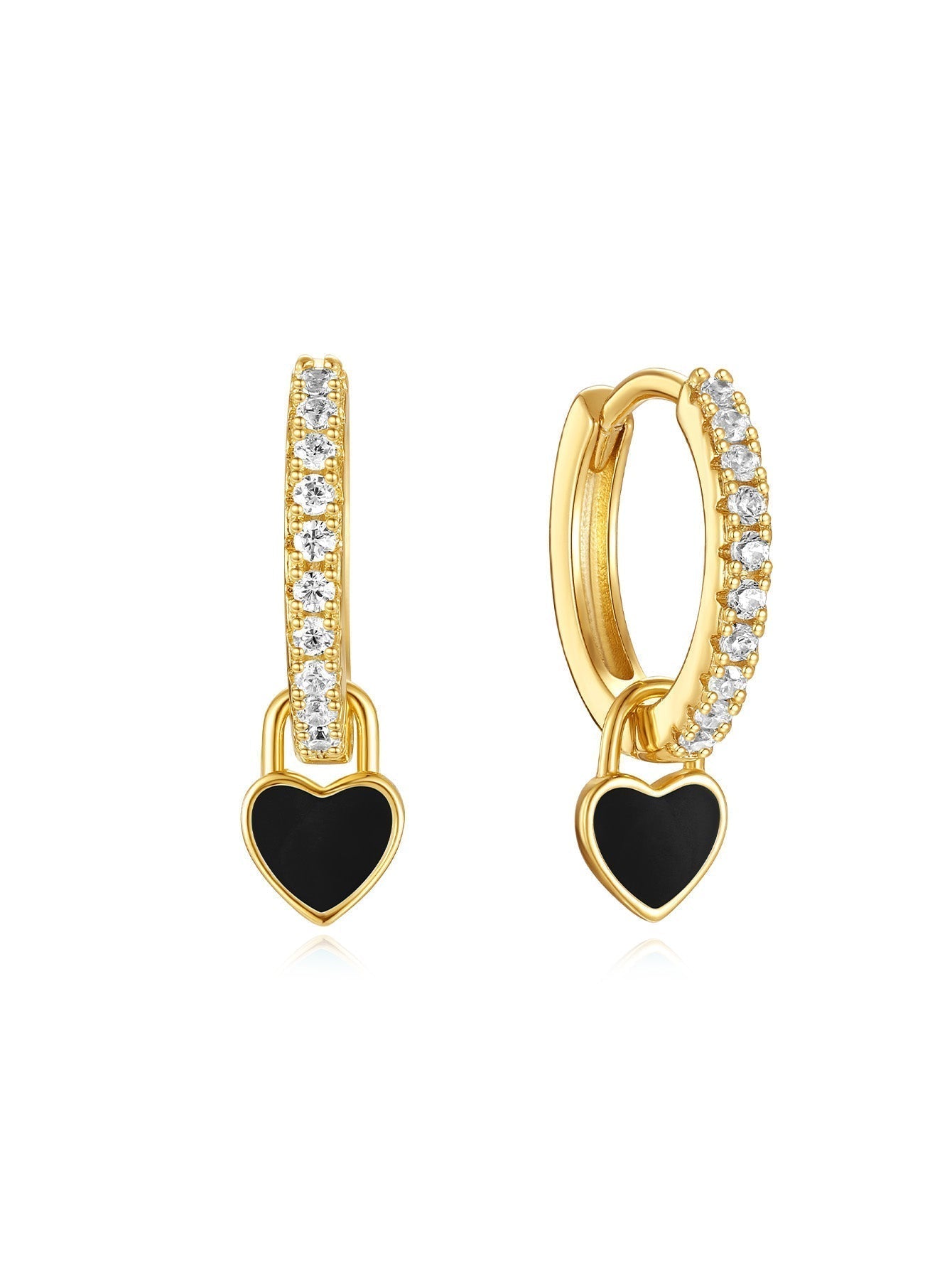 S925 Sterling Silver Heart Butterfly Earrings Set –Dorcas