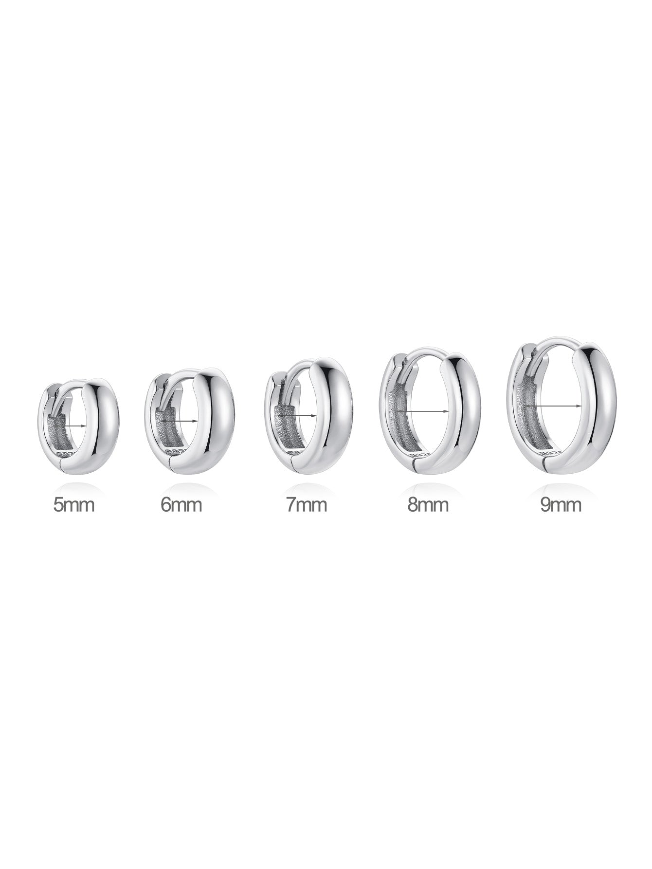 Elegant Hoop Earrings in Multiple Sizes – Funteyn