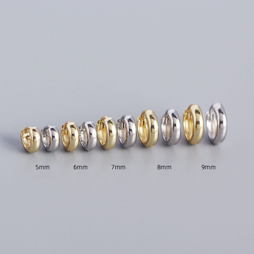 Elegant Hoop Earrings in Multiple Sizes – Funteyn