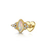 Opal Marquise Ear Stud Earrings with zirconia  – Jane