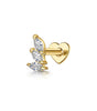 Opal Marquise Ear Stud Earrings with zirconia  – Jane