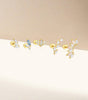 Opal Marquise Ear Stud Earrings with zirconia  – Jane
