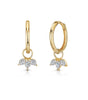 Petal Earrings with Cubic Zirconia –Gillian