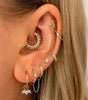 Petal Earrings with Cubic Zirconia –Gillian