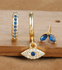 Hypoallergenic Blue Eye Earrings Set – Annabel