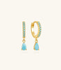 Drop Summer Earrings with Cubic Zirconia – Ester