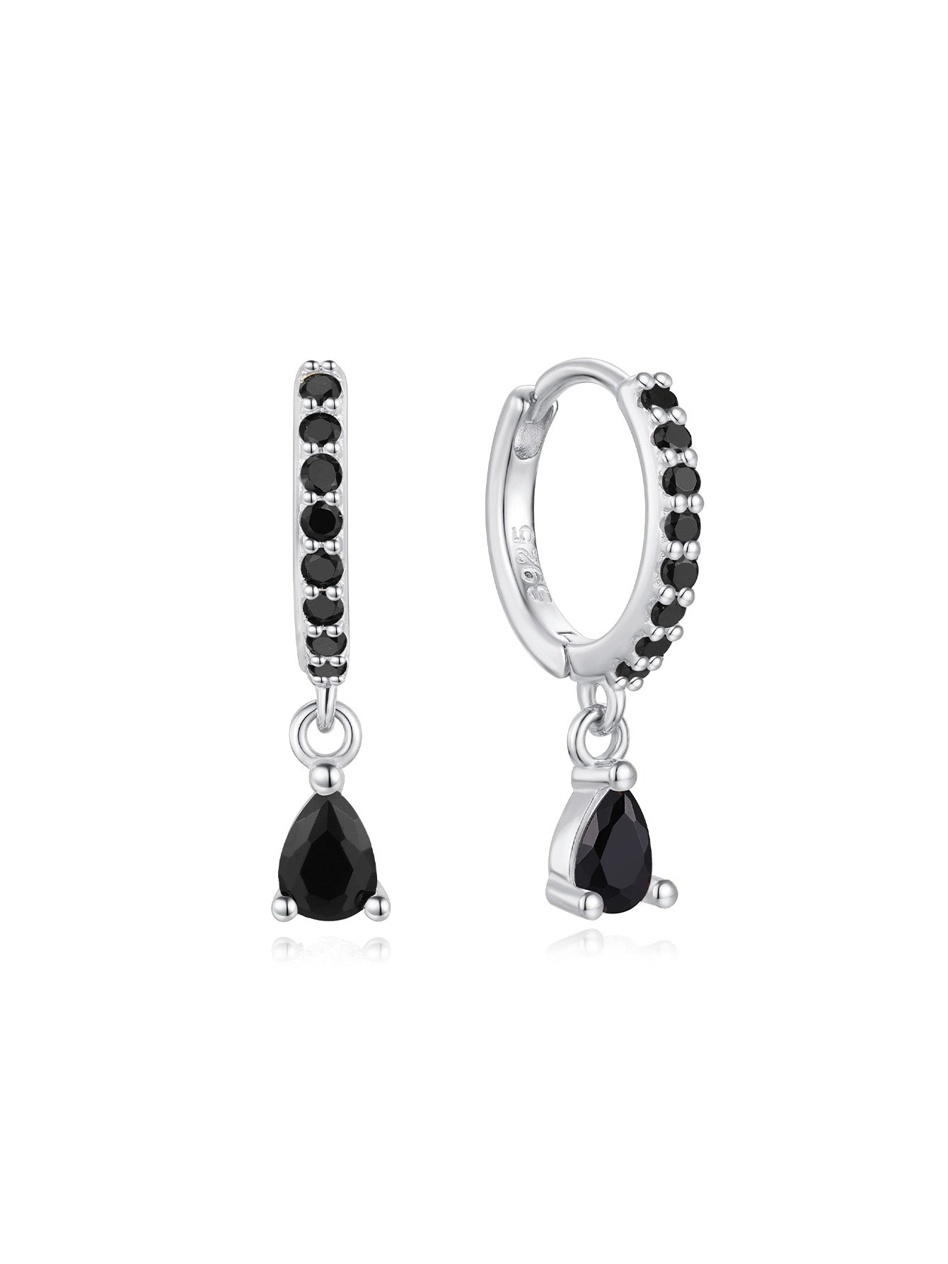 Drop Summer Earrings with Cubic Zirconia – Ester