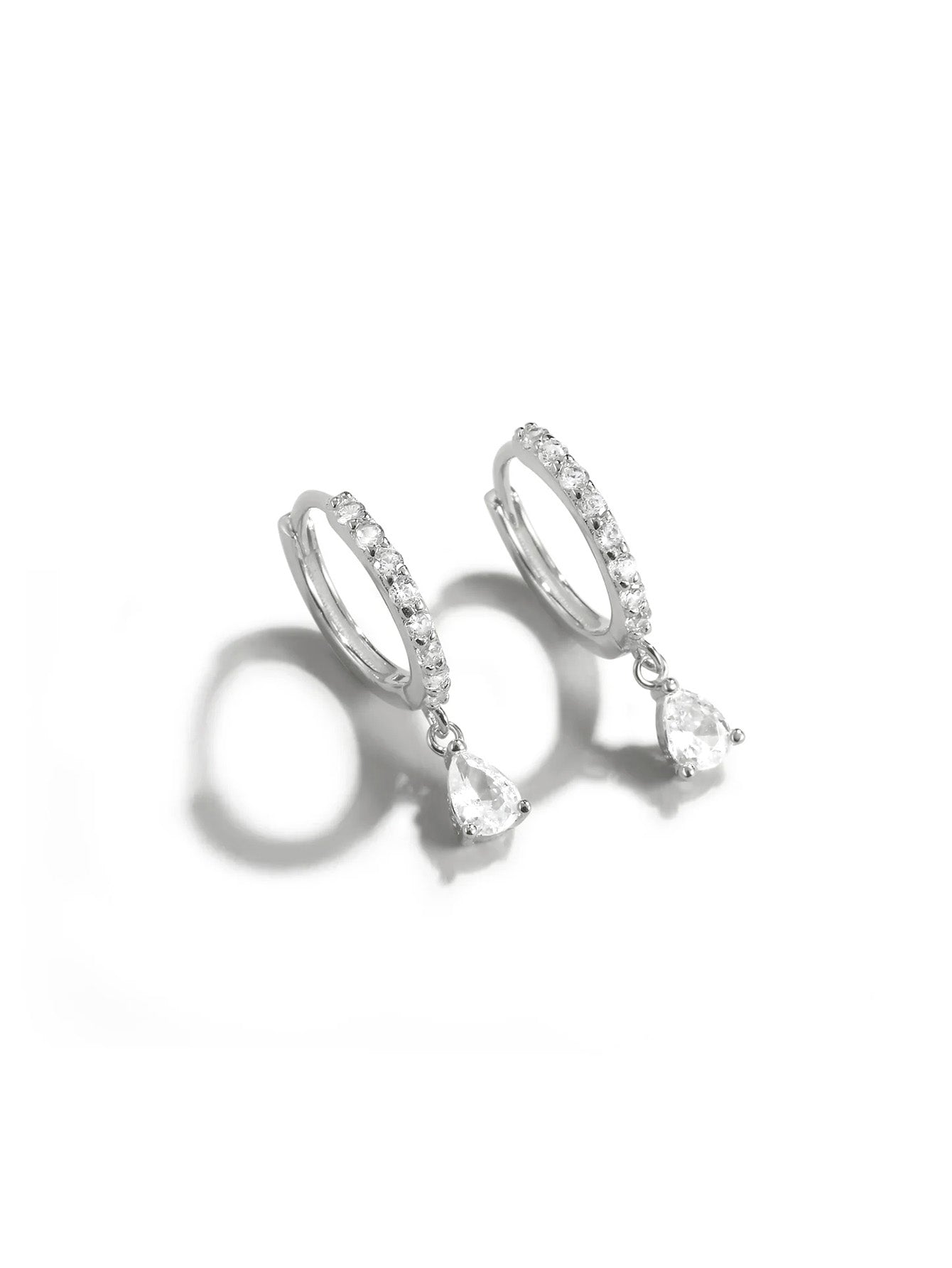 Drop Summer Earrings with Cubic Zirconia – Ester