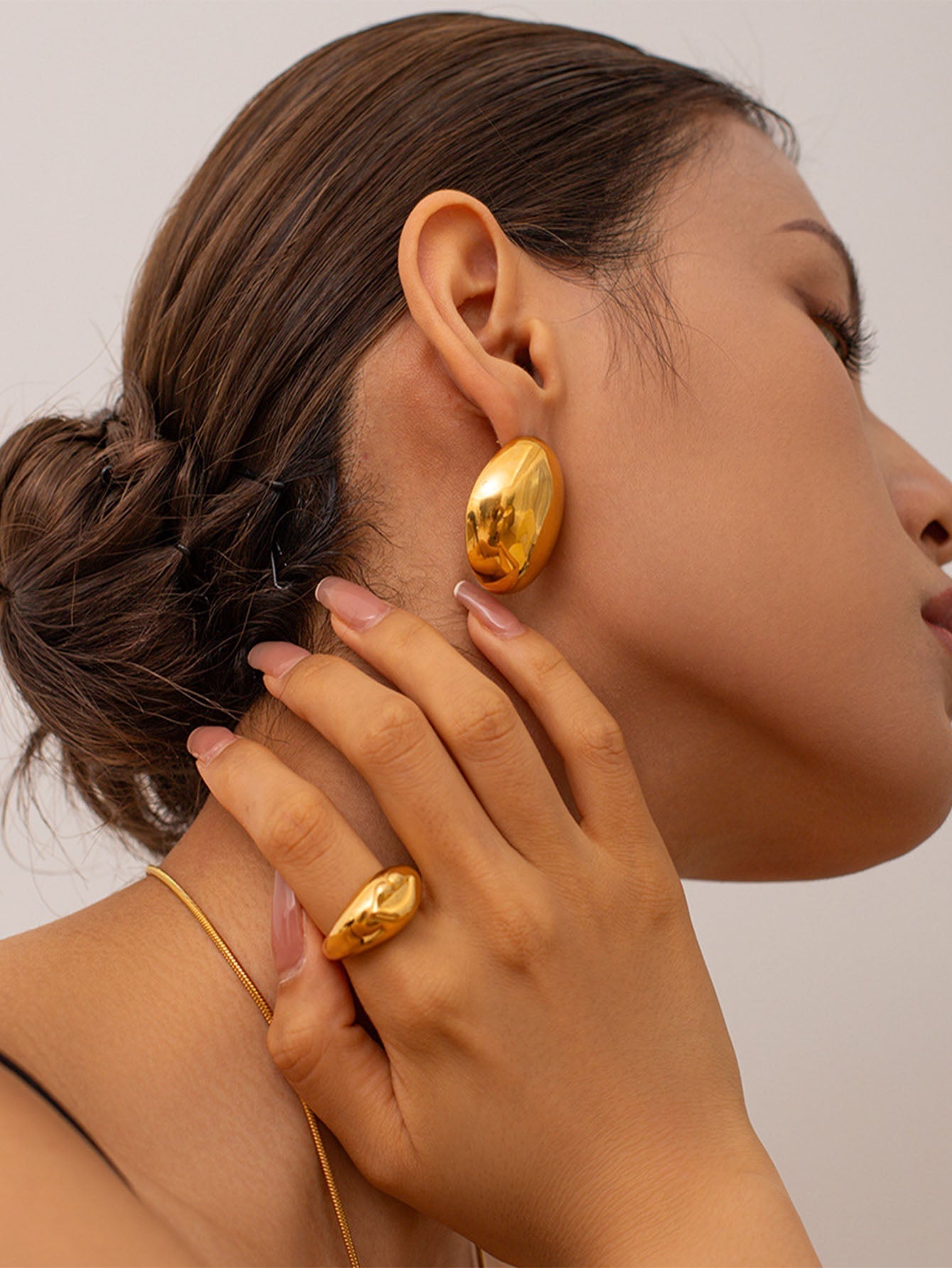 Egg Earrings with 18K Gold Plating – Faith