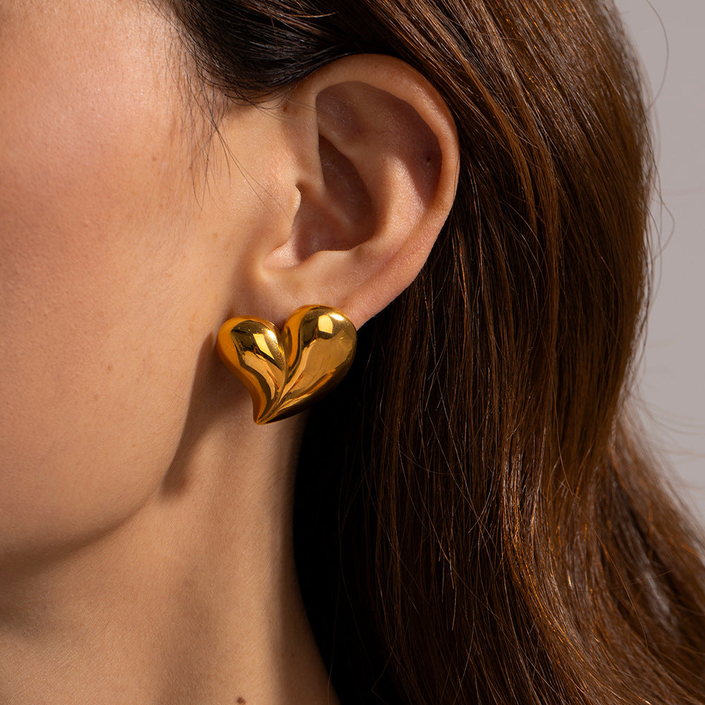 Love Heart Waterproof  Earrings - Eylmer