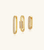 Stunning Geometric Earring Set with Cubic Zirconia –Barbara