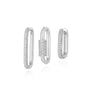Stunning Geometric Earring Set with Cubic Zirconia –Barbara