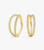 Cartilage Hoop with CZ Stones Available in Multiple Sizes - Bethia